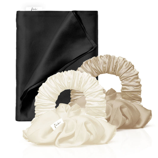 Twin Fii Cloud Curler Hair Hydrating Silk Pillowcase Bundle